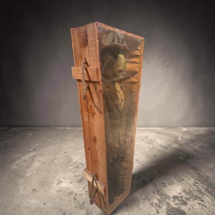 Doodskist hout met monster - Afbeelding 3