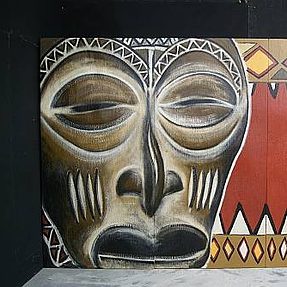 schilderijafrikaansmasker