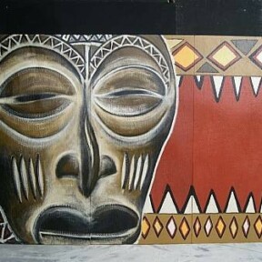 schilderijafrikaansmasker