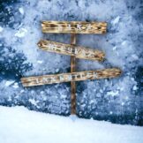 Bord / wegwijzer winter - Afbeelding 7