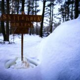 Bord / wegwijzer winter - Afbeelding 3