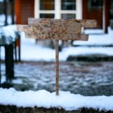 Bord / wegwijzer winter - Afbeelding 13