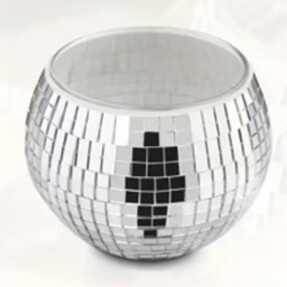 Spiegelbol theelichthouder