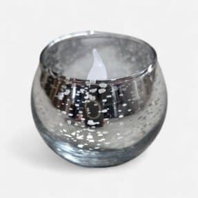 Theelichthouder zilver