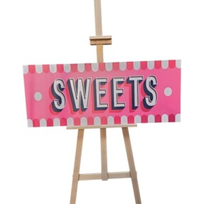 Schildersezel + bord Sweets