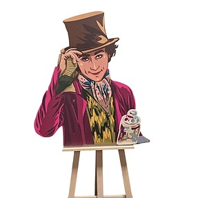 Schildersezel + bord Wonka