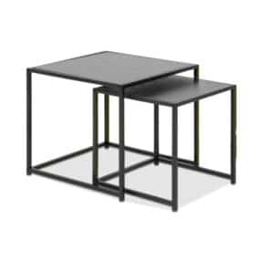 Loungetafel zwart frame zwart