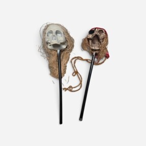 Doodshoofd op stok